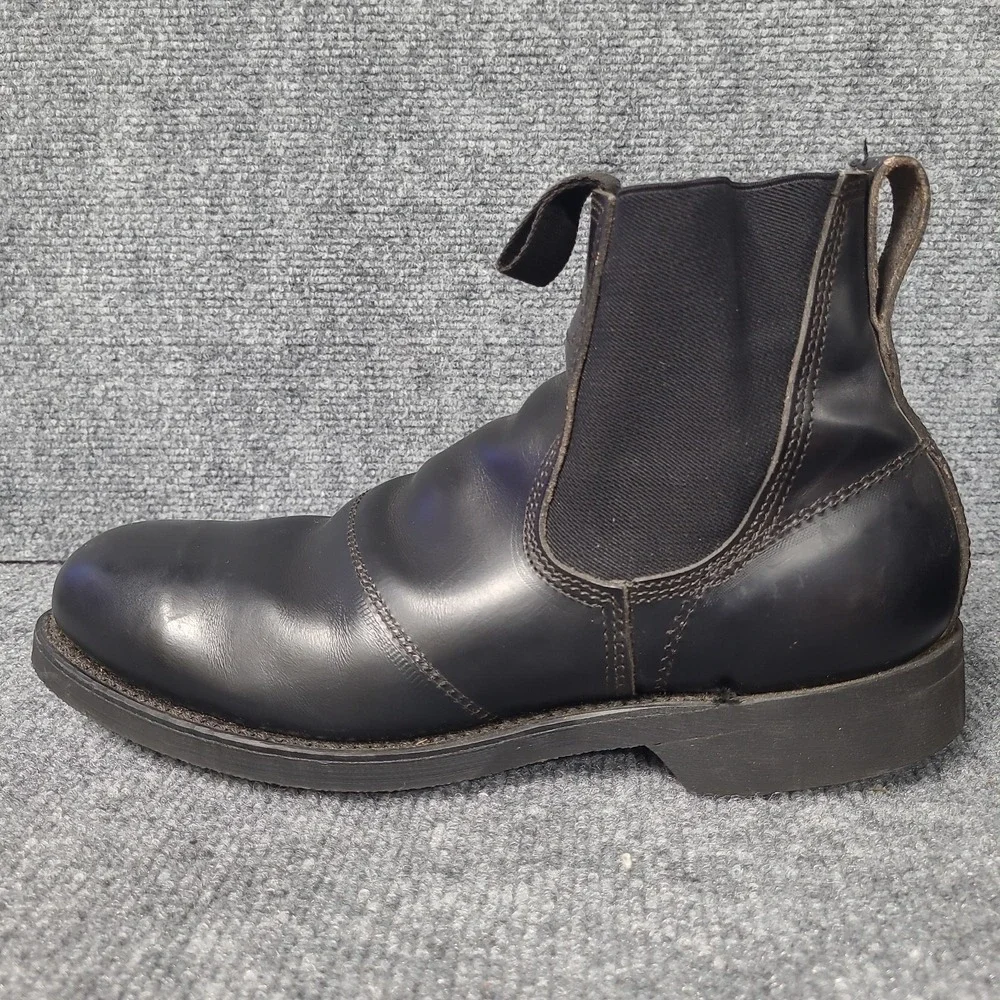 WEINBRENNER Black Leather Safety Toe BILTRITE Sole Chelsea Boots Men's 8 R 1987